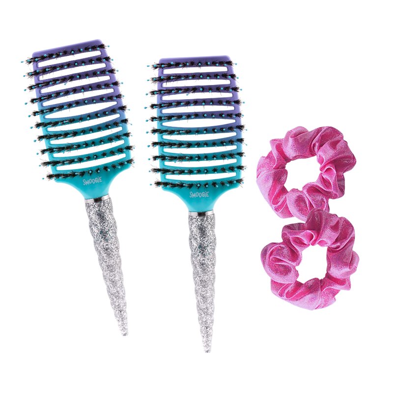 Hair Brush Mermaid Sparkle Duo Bundle Pack! & FREE SHIPPING! - Smoogie